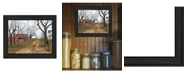 Trendy Decor 4U The Old Dirt Road By Billy Jacobs, Printed Wall Art, Ready to hang, Black Frame, 18" x 14"